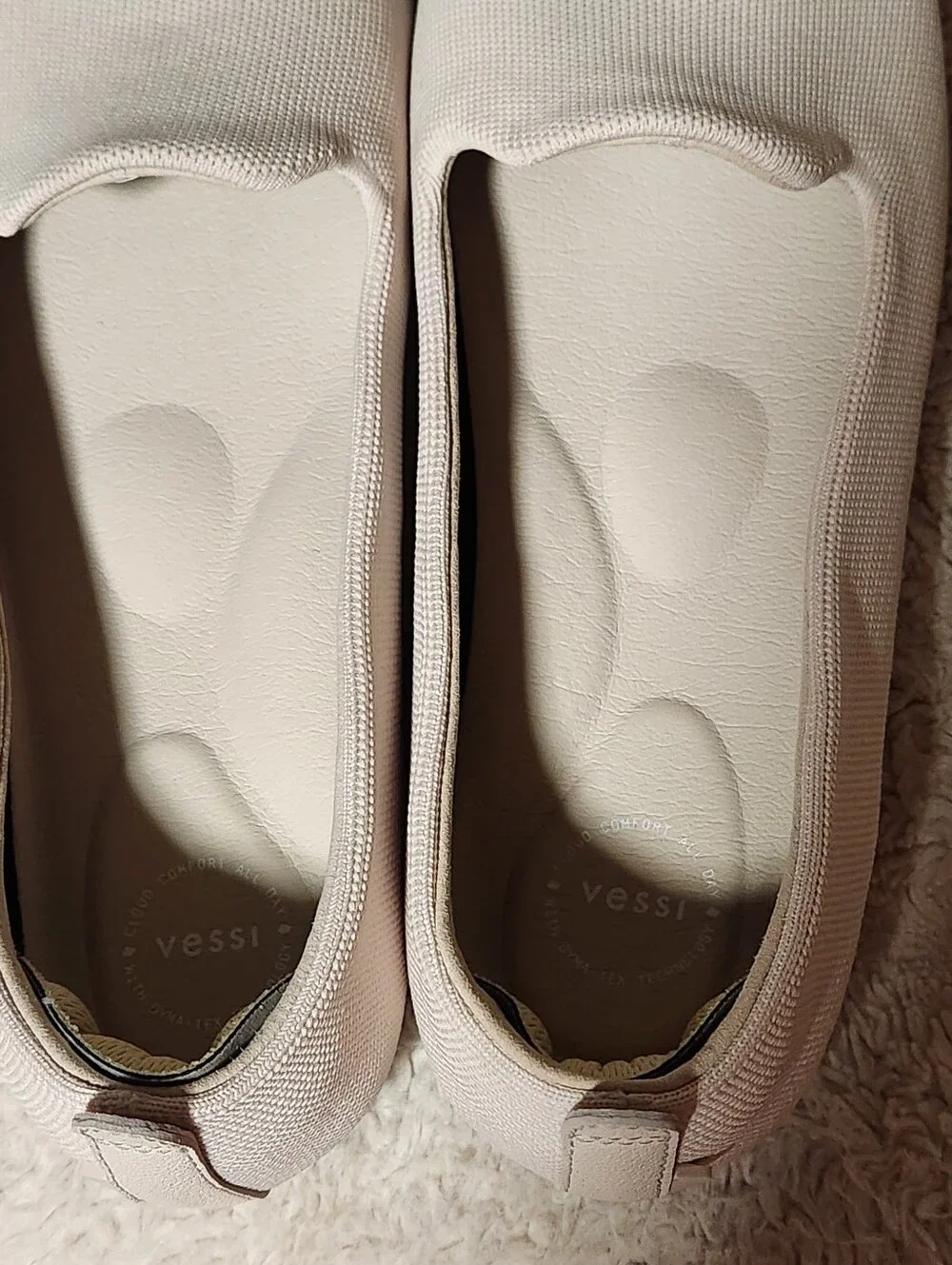 Vessi Market Flat Womens Size 11 Cream Trail Shore Waterproof Loafers EUC - Picture 12 of 12